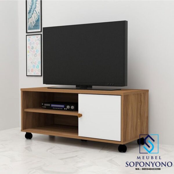 Rak Meja TV Minimalis Jati Jepara